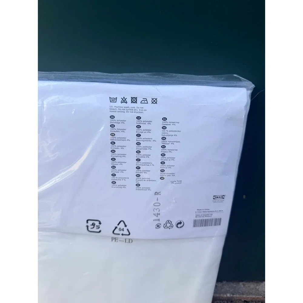 IKEA TERESIA Sheer Curtains 1 Pair White 57x98 902.323.31 New Sealed